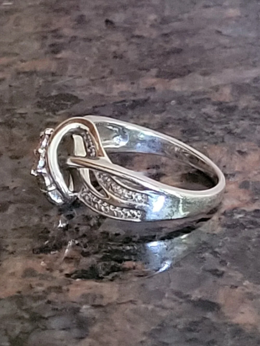 Kay Jewelers Diamond Accent Sterling Silver Swirl Ring 7.5